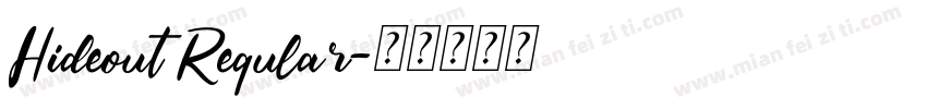 Hideout Reqular字体转换